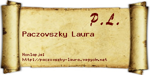 Paczovszky Laura névjegykártya